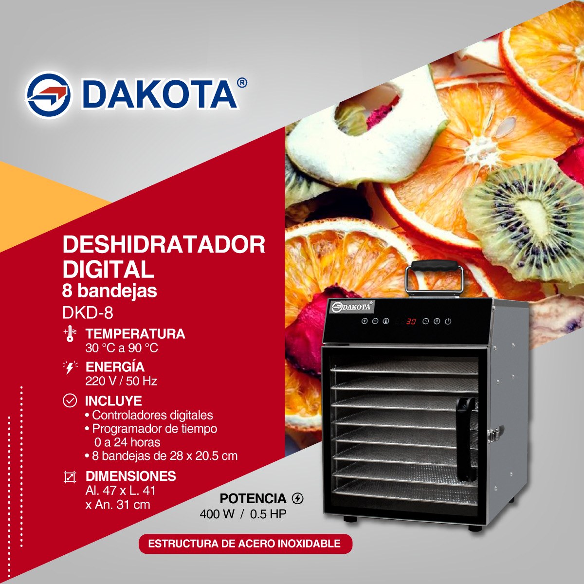 Ficha informativa Dakota DKD-8