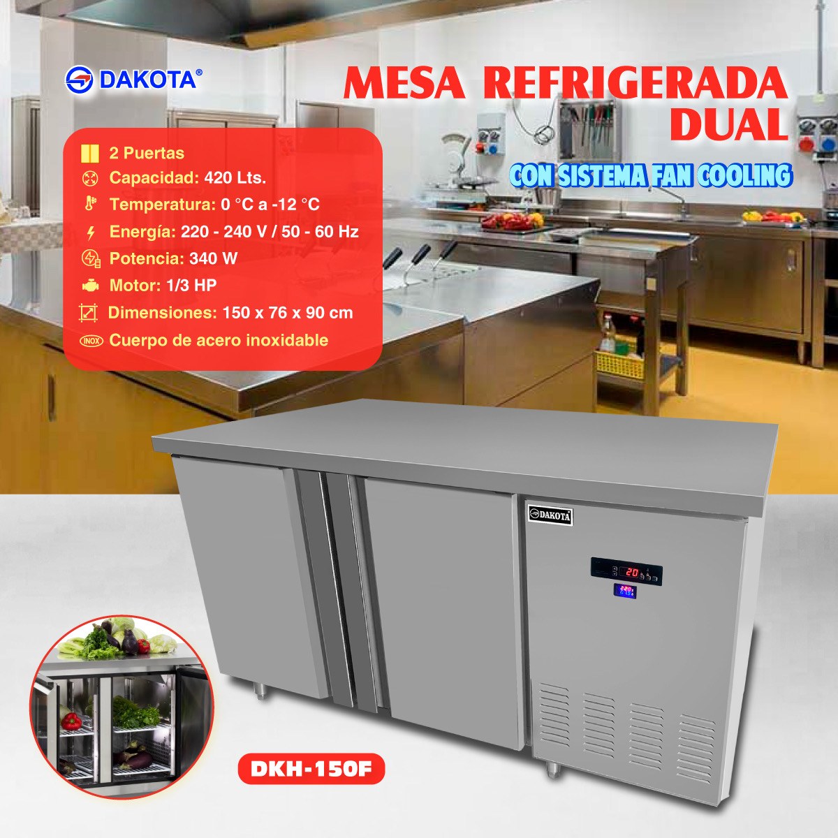 Ficha informativa Dakota DKH-150F