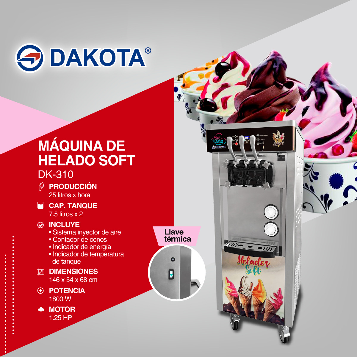 Ficha informativa Dakota DK-310