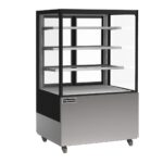 Vitrina refrigerada de vidrio recto Dakota DKV-410LR3