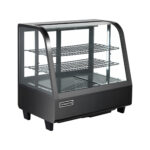 Vitrina refrigerada sobre mesa Dakota DKV-100MC de vidrio curvo templado