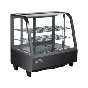 Vitrina refrigerada sobre mesa Dakota DKV-100MC de vidrio curvo templado