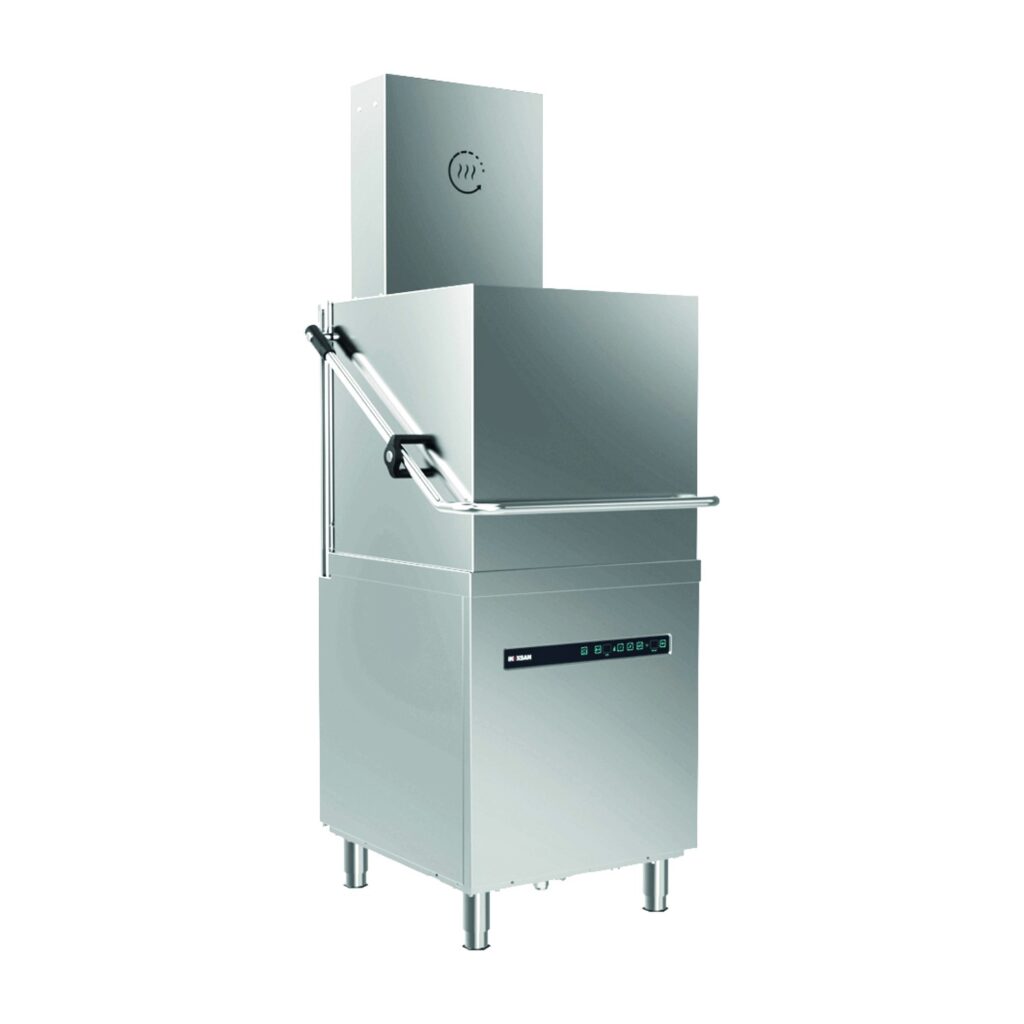 Lavavajillas industrial Inoksan BYM102T-HR de capota en acero inoxidable