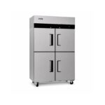 Congeladora vertical Ilumi AF-11004FC con fondo blanco
