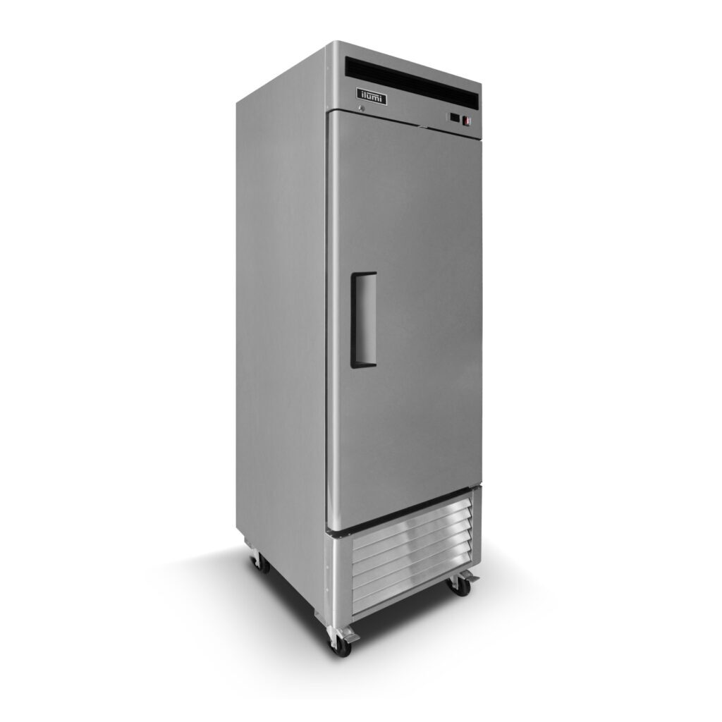 Congeladora vertical Ilumi AF-9000FC 700 L de acero inoxidable
