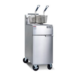Freidora a gas Ilumi GF-1200 26.6 L de acero inoxidable