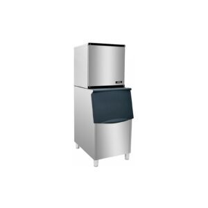 Máquina de hielo Ilumi MH-150 de acero inoxidable con su depósito