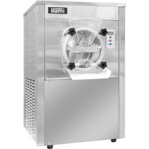Maquina de helado artesanal Ilumi MHA-20S 20 L de acero inoxidable