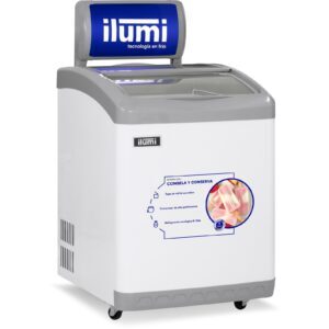 Congeladora con tapa de vidrio Ilumi TF-1600 160 L