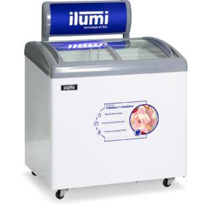 Congeladora con tapa de vidrio Ilumi TF-2600 260 L