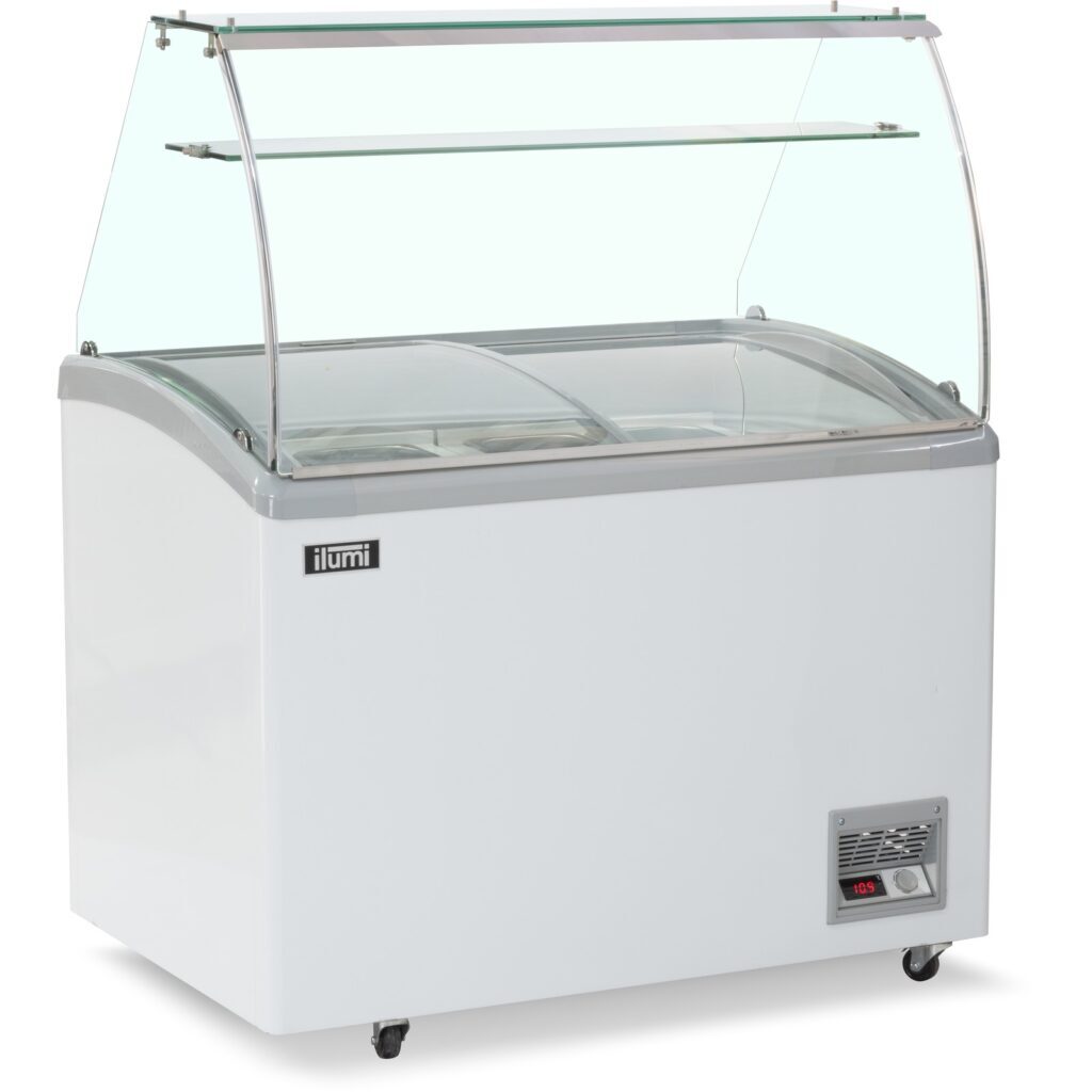 Congelador para helados con tapa de vidrio Ilumi TF-3200TG 320 L