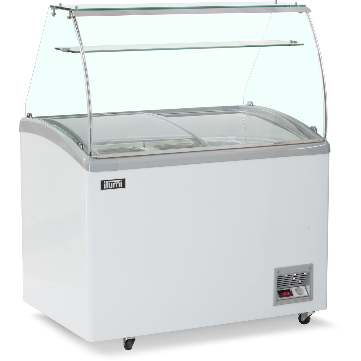 Congelador para helados con tapa de vidrio Ilumi TF-3200TG 320 L