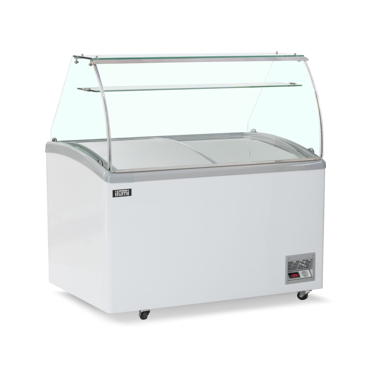 Congelador para helados con tapa de vidrio Ilumi TF-4200TG 420 L
