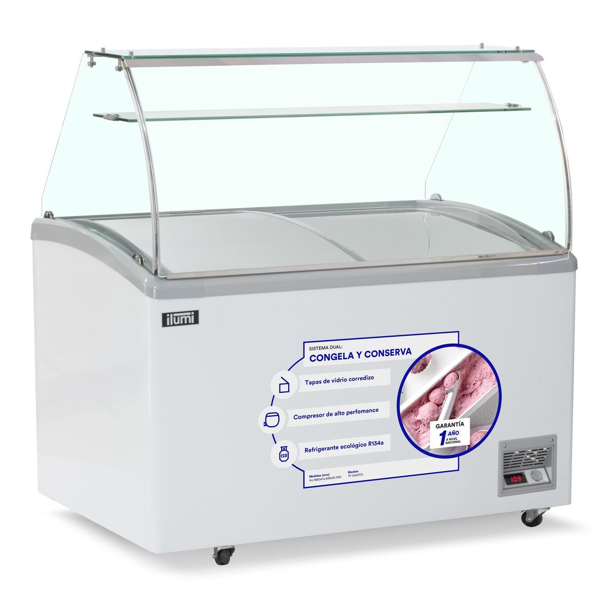 Vista adicional del equipo Ilumi TF-5200TG