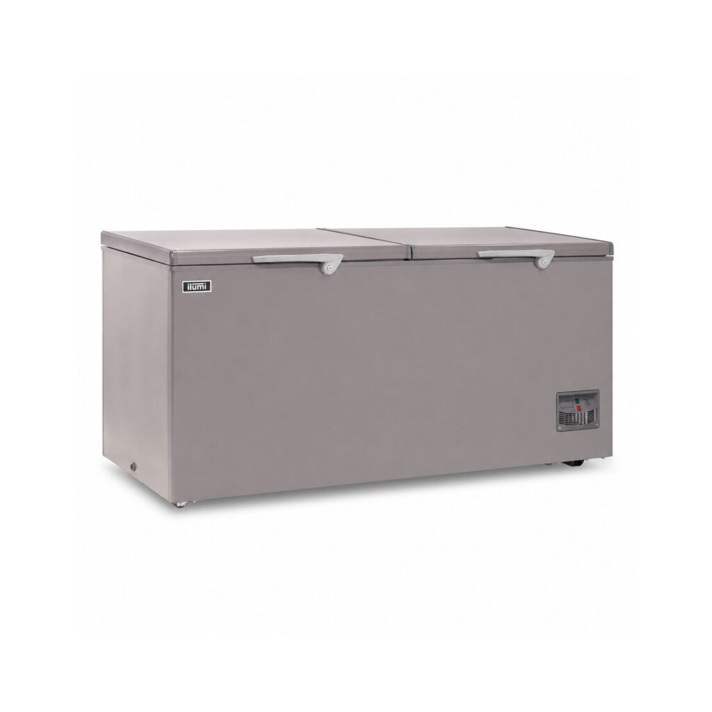 Congeladora horizontal Ilumi TFI-10002DG 1000 L de acero inoxidable