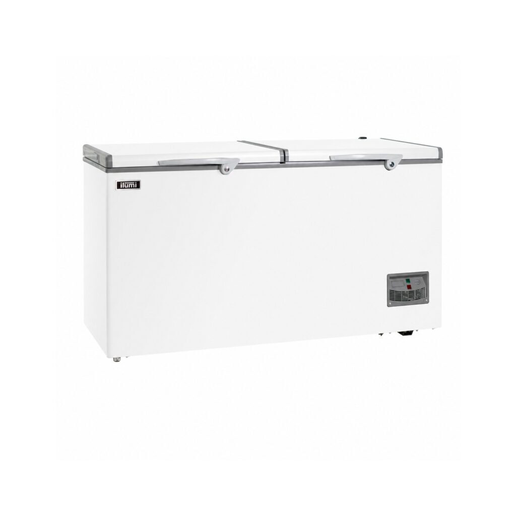 Congeladora horizontal Ilumi TFI-4402WH 440 L blanca de acero inoxidable