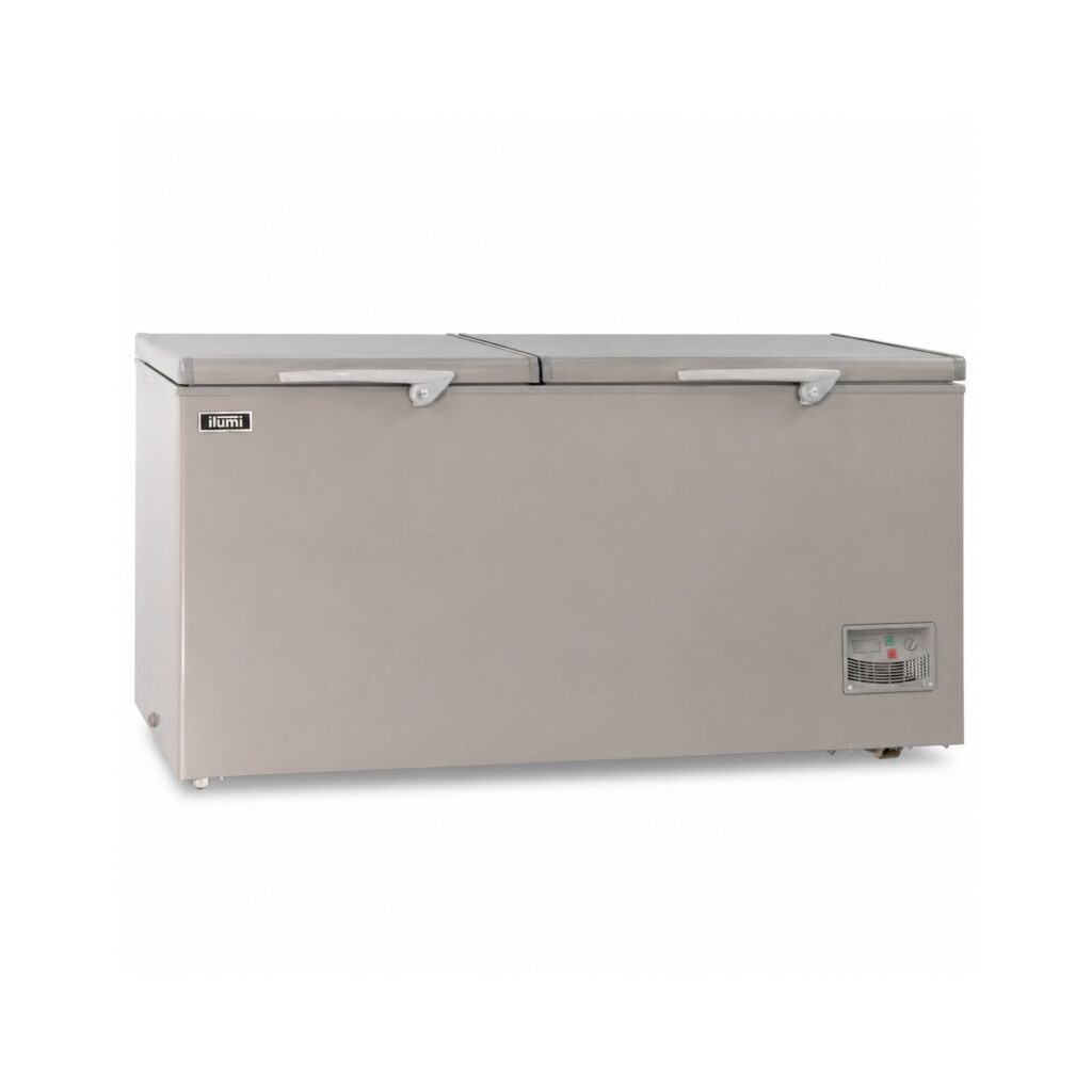Congeladora horizontal Ilumi TFI-5502DG 550 L de acero inoxidable