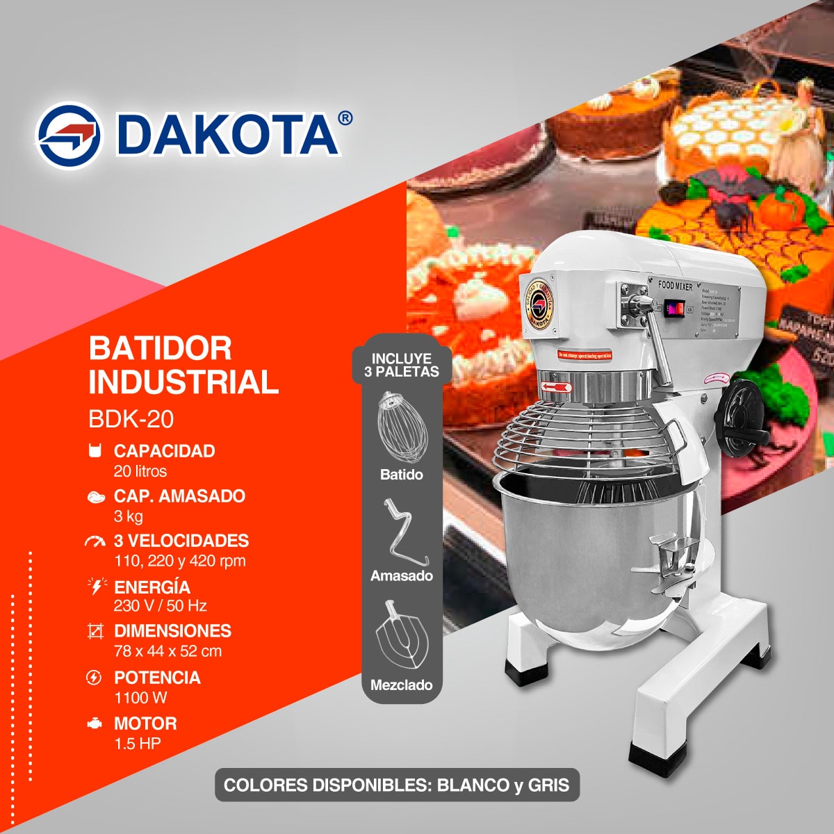 Dakota BDK-20 detalle visible del producto