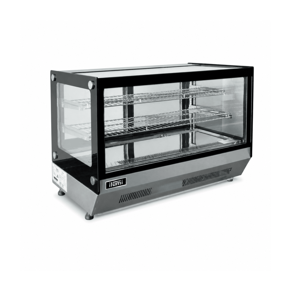 vitrina refrigerada Ilumi VRF-75CT de 120 L con vidrio recto